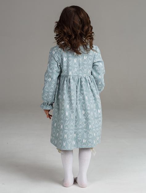 Платье MINI DI «Риана» зайцы на мятном, арт.160/880 ОПТ фото 5