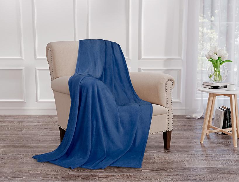 Ткань из синтетического волокна Аэрософт, королевский синий, 190 г/м² фото 1