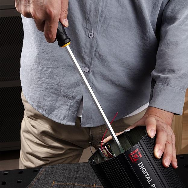 Шлицевая отвертка со сквозным хвостовиком (ударная) Deli DL6270101 SL8x250 фото 4