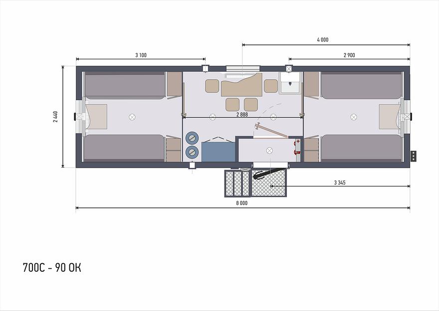 Вагон-дом жилой на 8 человек фото 5