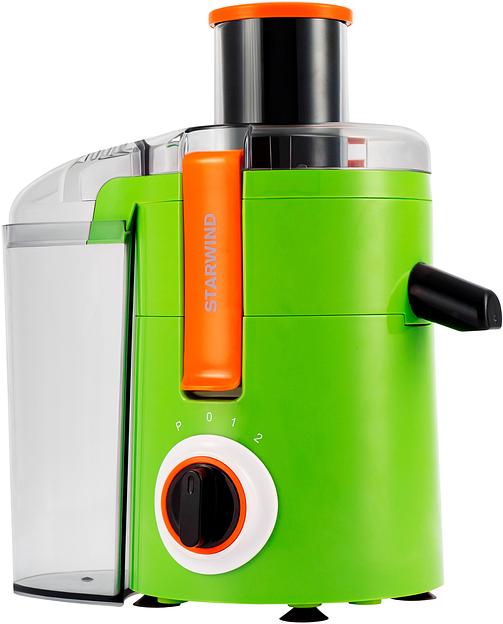 Соковыжималка центробежная Starwind SJ2236 500Вт рез.сок.:400мл. зеленый/белый фото 2