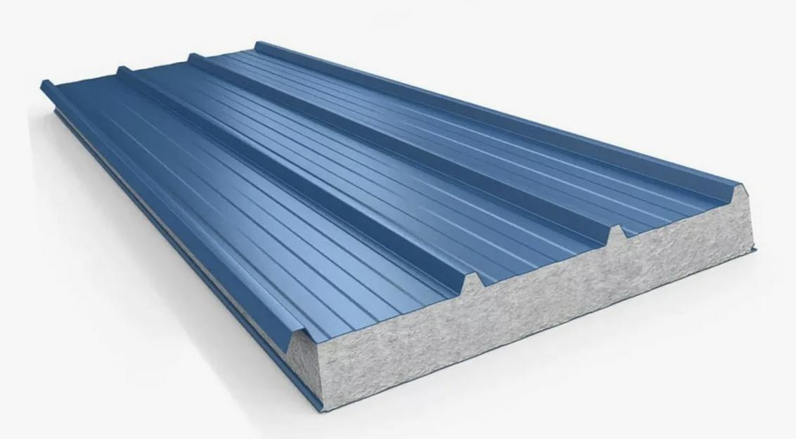 Кровельные сэндвич-панели с пенополистиролом 120 мм, опт фото 1
