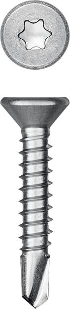 KRAFTOOL DS-C, 25 х 4.8 мм, А2, сверло, потайная головка, ТХ25, 300 шт, саморез нержавеющий (300932-48-025) фото 1