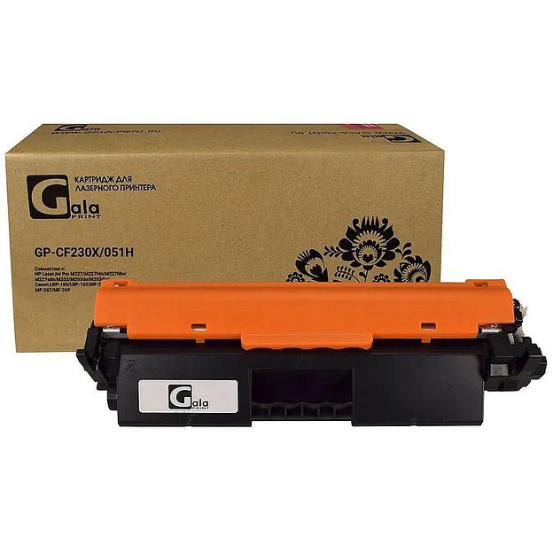 GalaPrint GP-CF230X/051Н (№30X) для принтеров HP LaserJet Pro M227/M227fdn/M227fdw/M227sdn/M203/M203dn/M203dw/Canon LBP-160/LBP-162/MF-260/MF-264/MF-267/MF-269 4100 копий фото 1