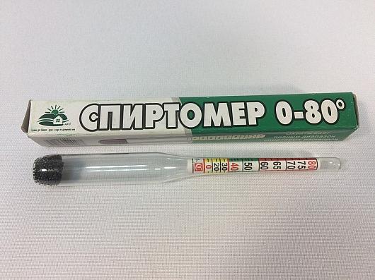 Ареометр для спирта от 0-80 градусов /1/100/2000/ фото 1