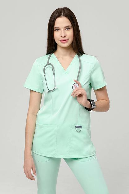 Топ медицинский Indiform женский IF3-74-05-1, 40 (Spring greens), опт фото 1