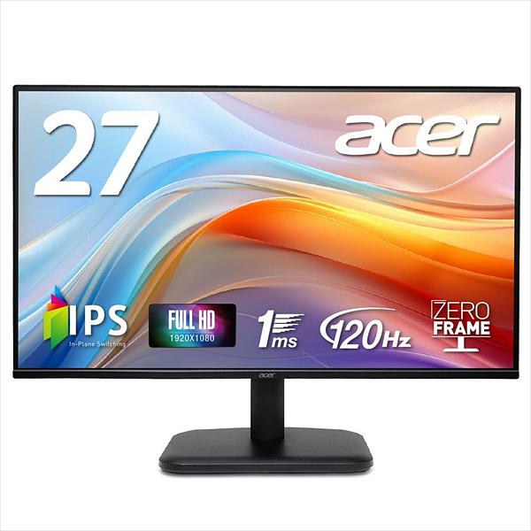 Монитор Acer EK271Gbmix 27'', 16:9, IPS, FHD, 1ms, 250cd, 120Hz, VGA, HDMI, SPK фото 1
