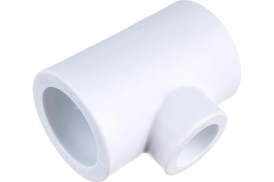 Тройник полипропиленовый PPR переходной 32х20х32мм белый фото 2
