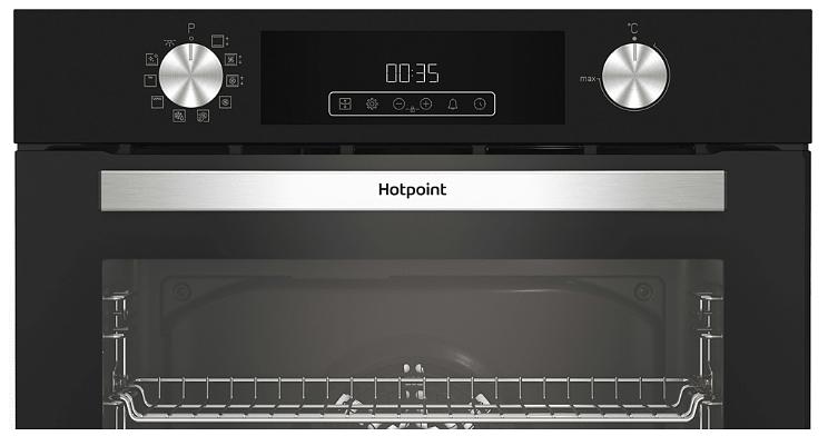 Электрический духовой шкаф Hotpoint FE8 821 H BL черный фото 3