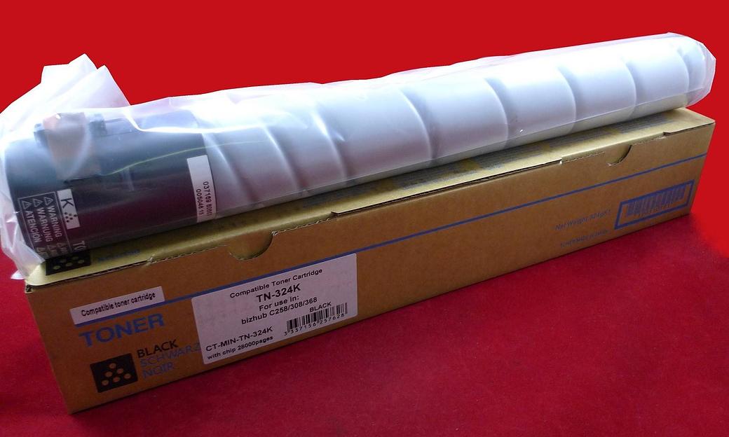 Тонер Konica-Minolta bizhub C258/308/368 TN-324K black 28K ELP Imaging® фото 1