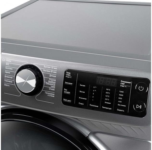 Стиральная машина Бирюса WM-SM814/03 M класс: A+++ загр.фронтальная макс.:8кг серебристый фото 7