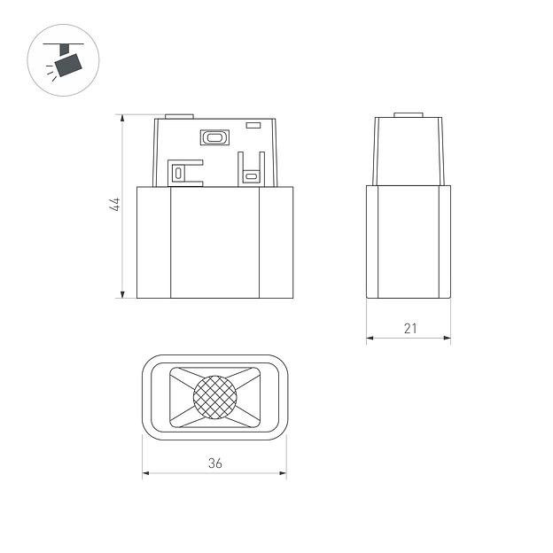 Блок питания ARV-DR15-24 (24V, 0.63A, 15W) (ARL, IP20 DIN-рейка) фото 4