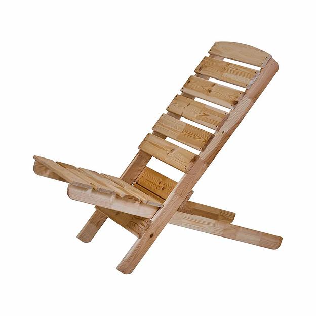 Шезлонг складной деревянный, натуральный, Бруклин, опт фото 3