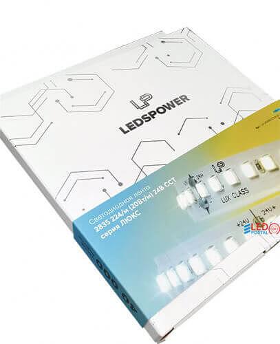 Светодиодная лента LP А 2835/224 W+WW (2700K/6500K) IP20 24В 20Вт, 5м фото 3