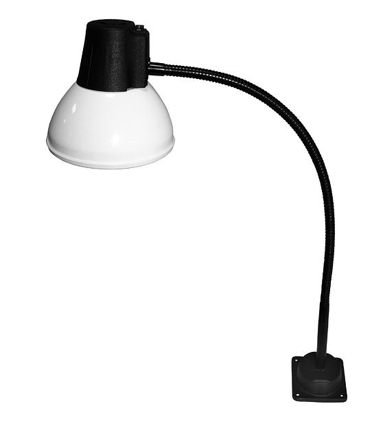 Cветильник НКП-03-60-026-03 Алькор 60 Вт, Е27, станочный, без лампы, на флексе 545мм с выключателем фото 1