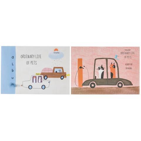 Альбом для рисования, А4, 30л., склейка, Kroyter Аnimals 65987 фото 1