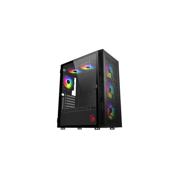 Корпус ATX BLOODY BD-CC116, Midi-Tower, без БП, черный [bd-cc116-bk] фото 1