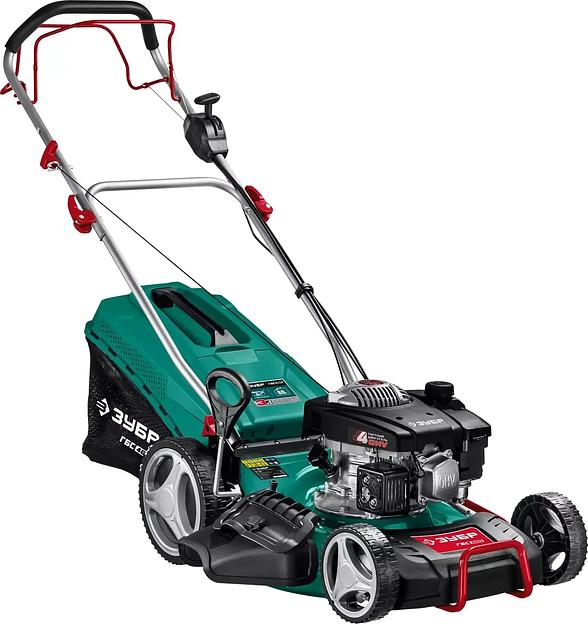 Газонокосилка бензиновая самоходная, ЗУБР 3.3 кВт, 4.5 л. с., 460 мм, серия «Мастер» (ГБС-460) фото 1