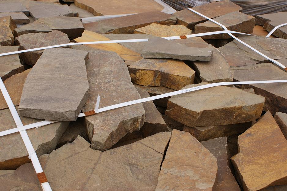 Песчаник плитняк Хаки /м2 (40 мм) фото 1