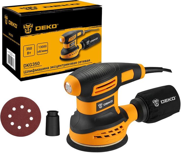 Эксцентриковая шлифовальная машина Deko DKG350 350Вт фото 5