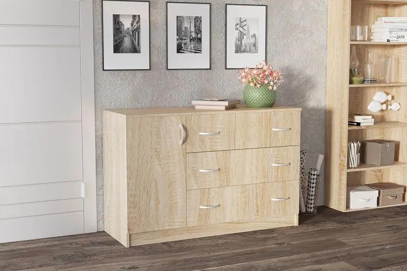 Комод с 3 ящиками и створкой ОПТ фото 1