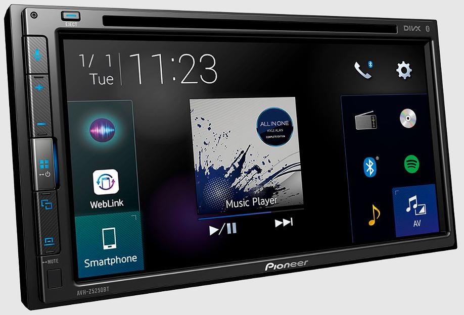 Автомагнитола CD DVD Pioneer AVH-Z5250BT 2DIN 4x50Вт фото 3