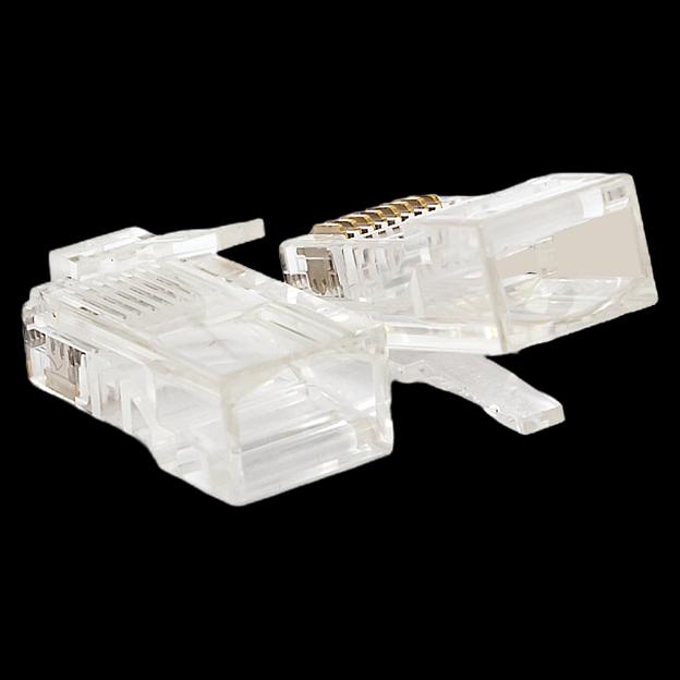 Коннектор RJ45 (8P8C) кат.5E неэкранир. TERACOM универс. (уп.10шт) EKF TRC-PLUG-5EUTP-10 фото 2