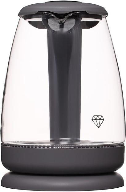 Чайник электрический Hyundai HYK-G1003 1.7л. 2200Вт серый (корпус: стекло) фото 3