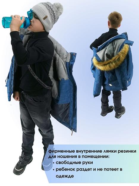 Зимняя куртка на мальчика подростка 3 цвет мембрана ОПТ фото 5