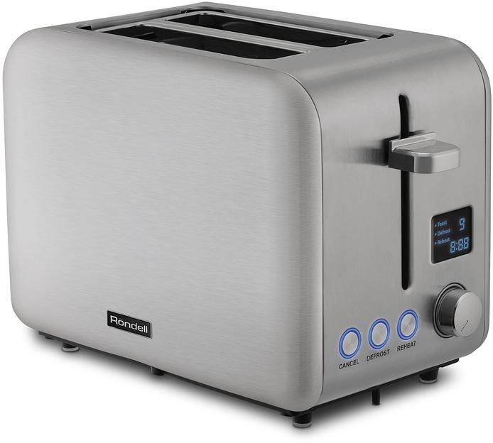 Тостер Rondell RDE-1203 950Вт стальной фото 1