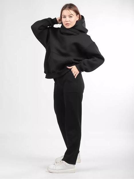 Брюки женские OKSMILE «Джерси» чёрные фото 5