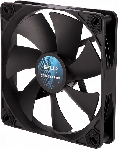 Кулер для корпуса GELID SILENT 14 PWM BLACK FN-PX14-16 фото 1