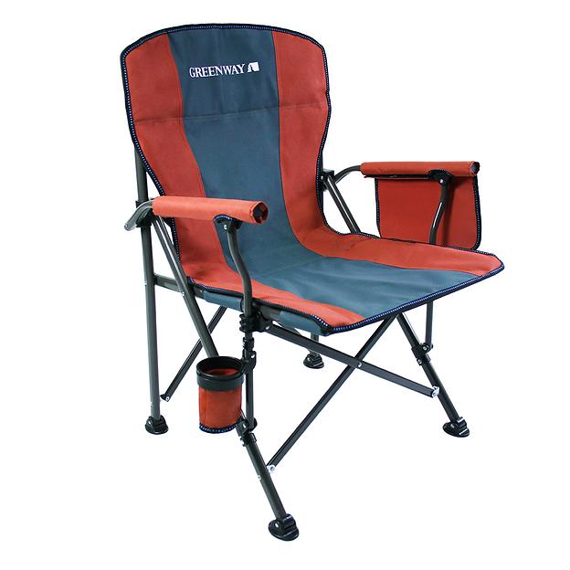 Раскладное кресло с подлокотниками терракотовый фото 1