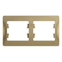 Systeme electric GSL000402 GLOSSA 2-постовая РАМКА, горизонтальная, ТИТАН фото 8