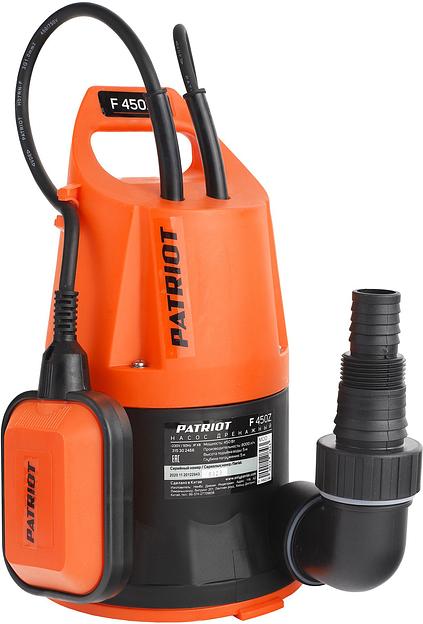 Садовый насос дренажный Patriot F 450 Z фото 2