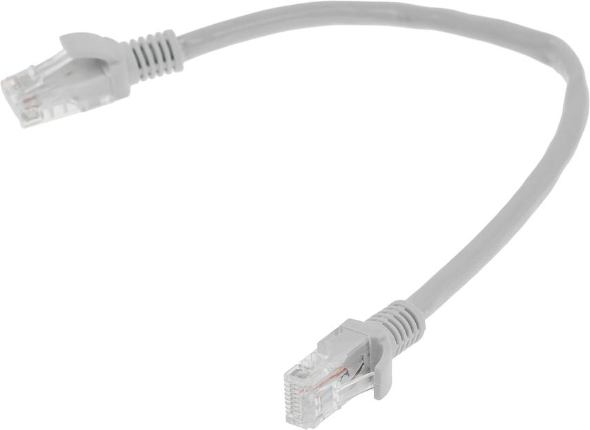 Патч-корд PP6U-0.25M 10000G UTP 4 пары cat6 CCA molded 0.25м серый RJ-45 (m)-RJ-45 (m) фото 2