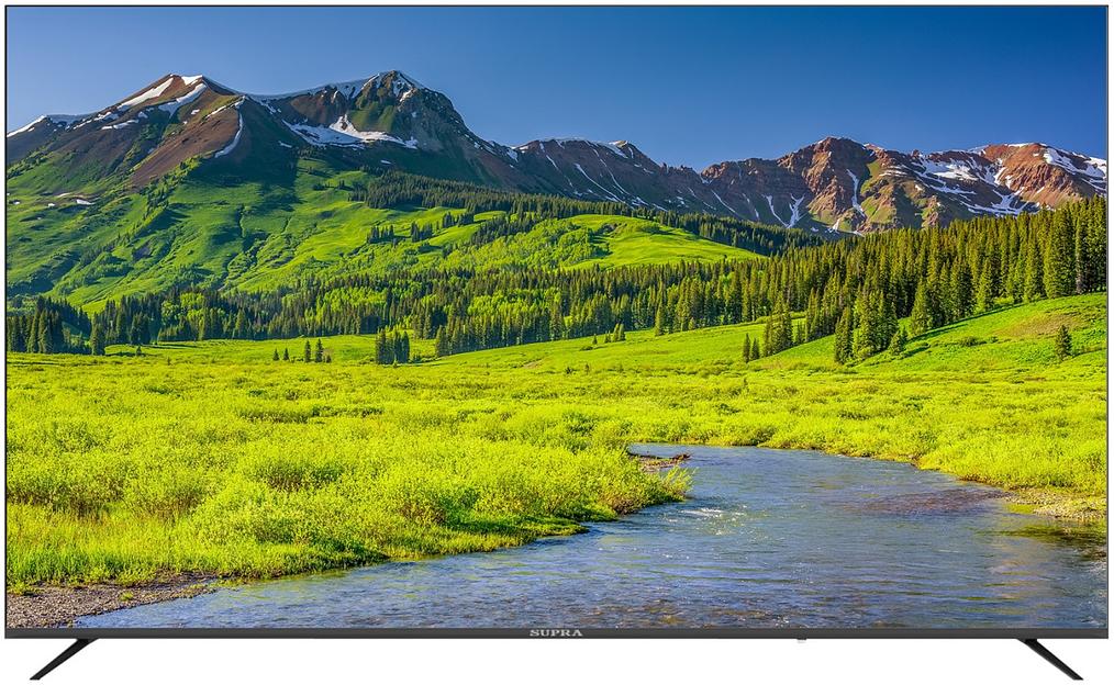 Телевизор LED Supra 75" STV-LC75ST0045U черный 4K Ultra HD 60Hz DVB-T DVB-T2 DVB-C USB WiFi Smart TV фото 1