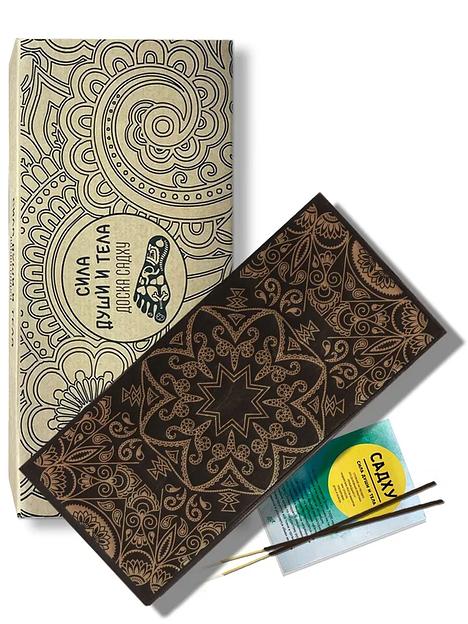 Доска садху прямоугольник черная в ассортименте ОПТ фото 1