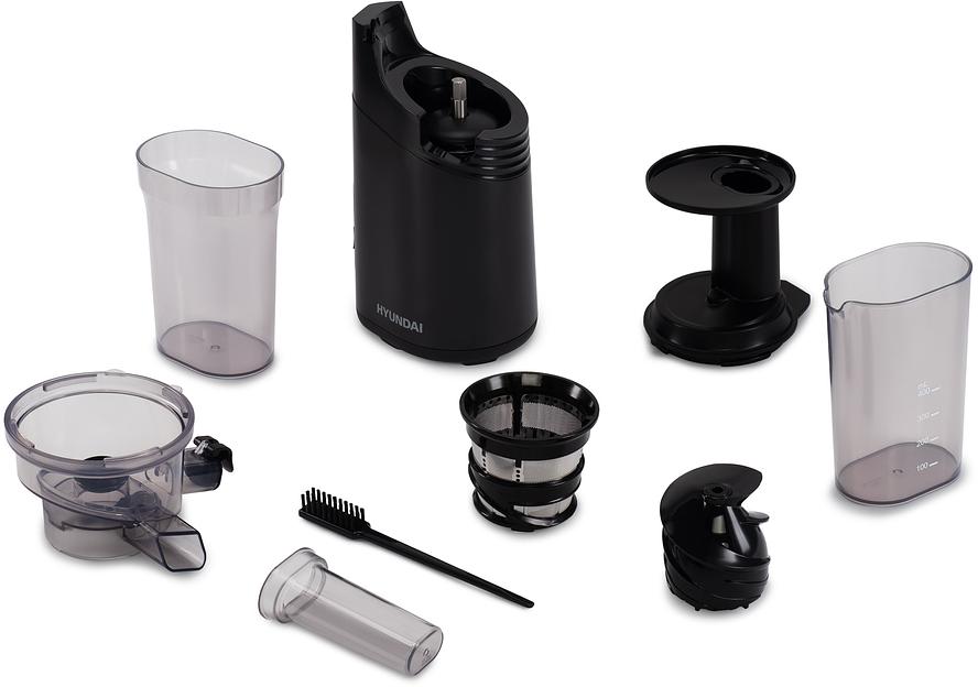 Соковыжималка шнековая Hyundai HY-JS2323 120Вт рез.сок.:400мл. черный фото 4