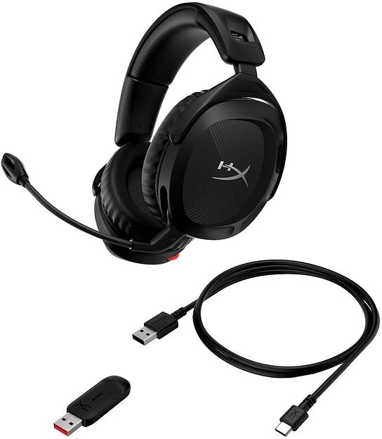 Наушники с микрофоном HyperX Cloud Stinger 2 wireless black черный мониторные Radio оголовье (676A2AA) фото 6