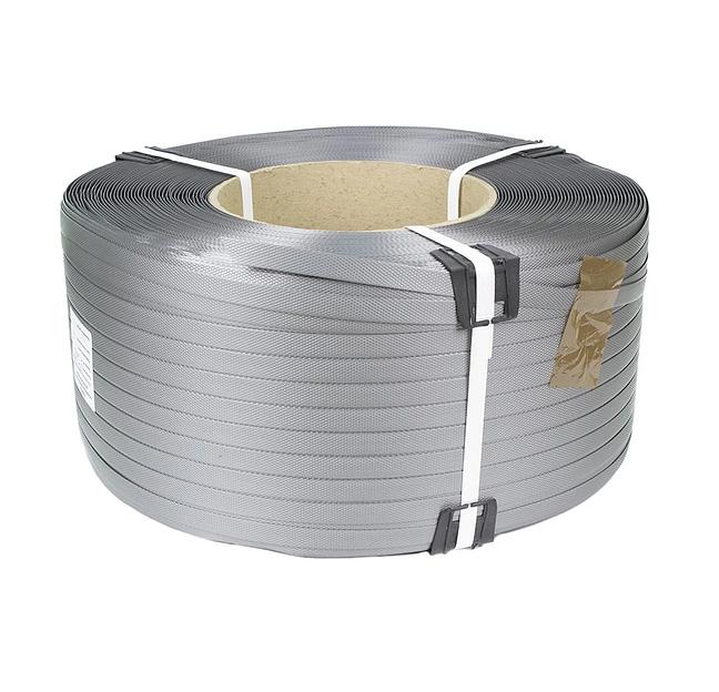 Лента ПП 15х0,8 см серая ОПТ фото 1