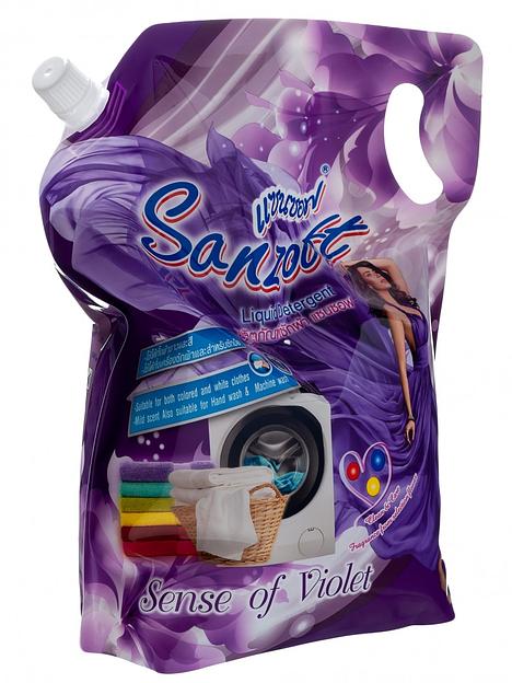 Гель для стирки Sanzoft Нежная фиалка, 2000мл фото 2