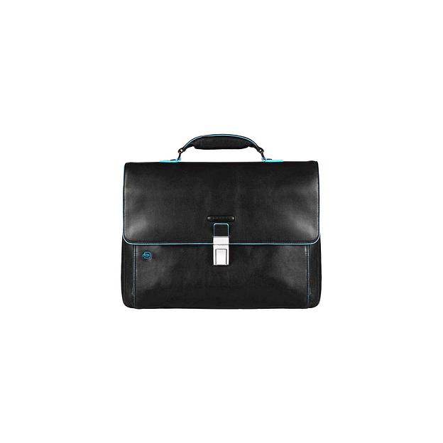 Портфель Piquadro Blue Square, кожа натуральная, черный [ca3111b2/n] фото 1