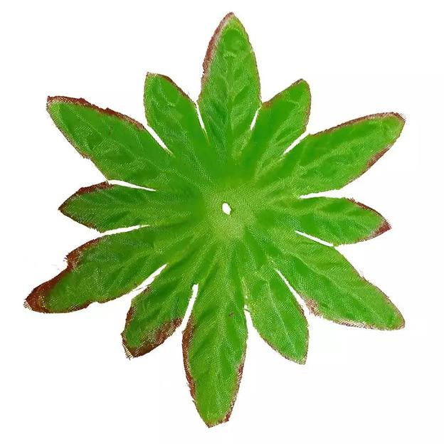 Лист не собран 12-конечн. рельеф Светл+кант LV-021 18,5см (787 шт/кг) фото 1