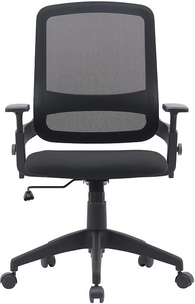 Кресло Cactus CS-MC313-BK черный сетка/ткань низк.спин. крестов. пластик фото 2