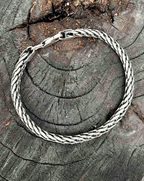 Серебряный мужской ювелирный браслет 925 фото 6