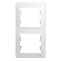 Systeme electric GSL000106 GLOSSA 2-постовая РАМКА, вертикальная, БЕЛЫЙ фото 6