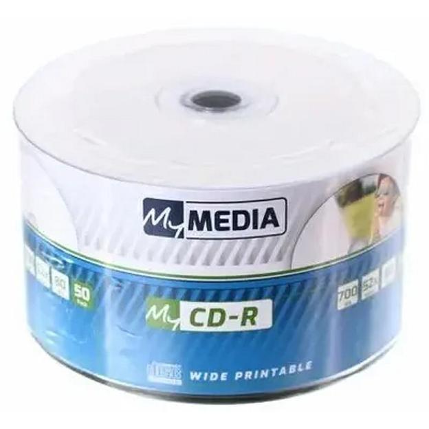 Диски MyMedia CD-R 700Mb 52x Pack wrap (50шт) Printable (69206) фото 1