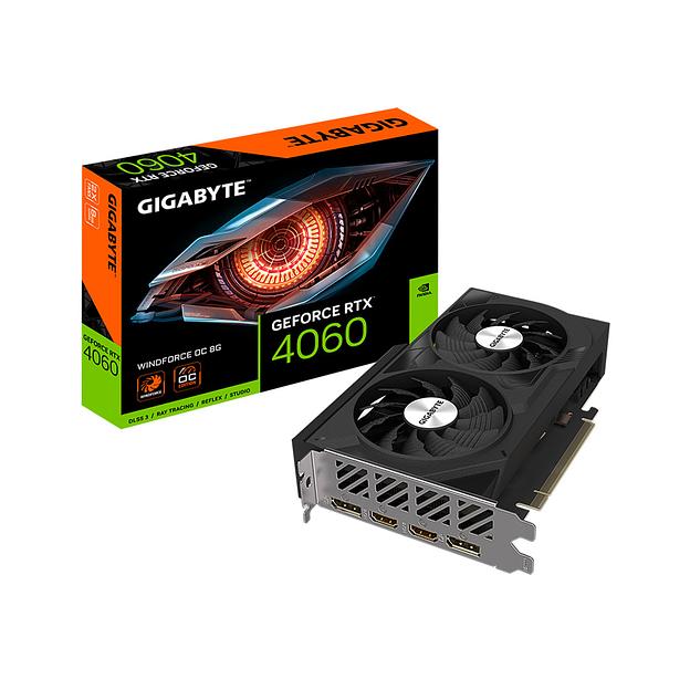 Видеокарта Gigabyte (GV-N4060WF2OC-8GD) RTX4060 WINDFORCE OC 8G фото 3