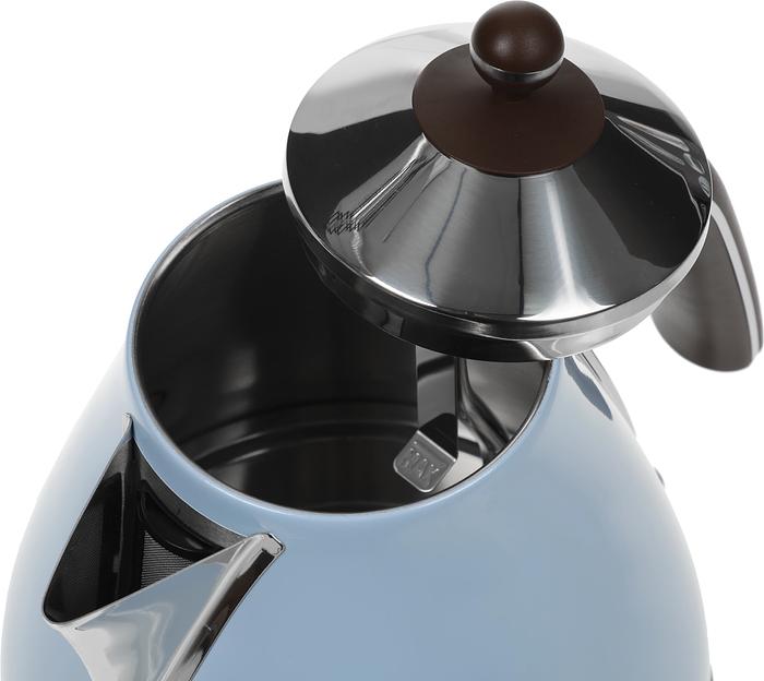 Чайник электрический Delonghi KBOV2001.AZ 1.7л. 2000Вт голубой корпус: металл/пластик фото 6